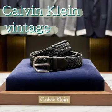 캘빈클라인 벨트 블랙 가죽 빈티지