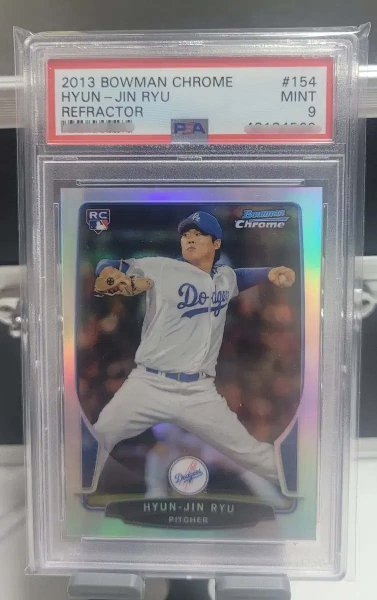 psa 류현진 RC루키 Bowman Chrome 리플렉터