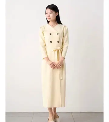 CELFORD 트렌치풍 원피스 크림