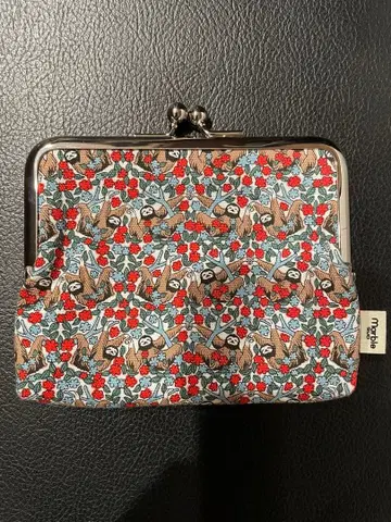 flower sloth 가마구치 M 파우치 나마케모노