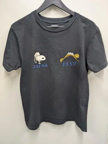 자수 동양 엔터프라이즈 스누피 후지산 T셔츠