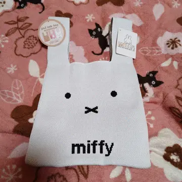 miffy 니트 토트백