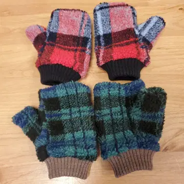 장갑 그로브 여성용 핑거리스 보아 속기모 복슬복슬