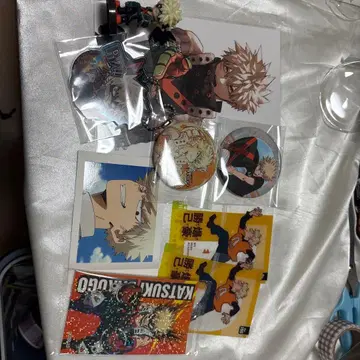 히로아카 바쿠고 카츠키 굿즈 묶음 판매 캔뱃지 파샤코레 엽서