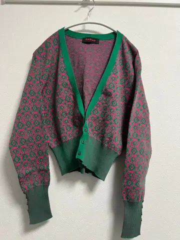 캬바 코스타리카 자카드 가디건
