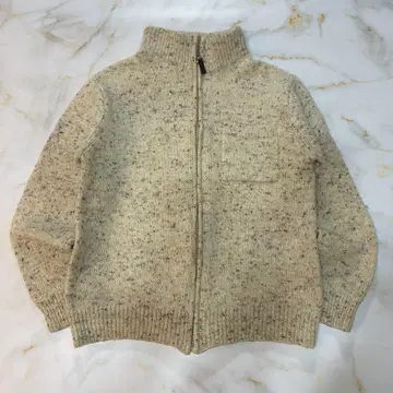 MAURIZIO BALDASSARI 네프 울 니트 지퍼 블루종