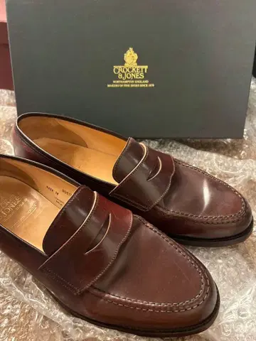 Crockett & Jones 브라운 로퍼 가죽 비즈니스 9.5