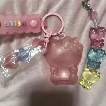 헬로키티 키티짱 구미 키링 2세트