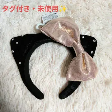 [ 새상품 ] USJ 한정판 키티 머리띠 블랙 x 리본 헬로키티