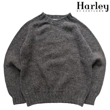 새상품급! 영국제 [ 할리 오브 스코틀랜드 ] 셰틀랜드 크루넥 스웨터