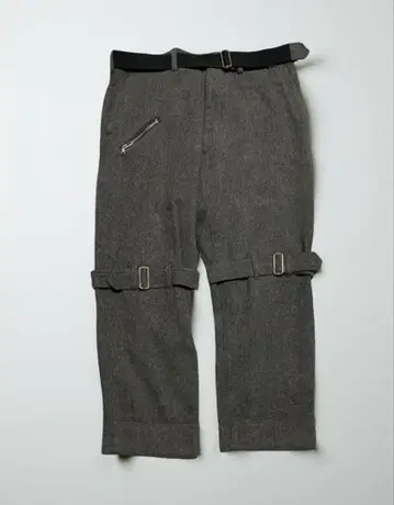 Eesett&Co 본디지 팬츠 울 팬츠 벨트 포함