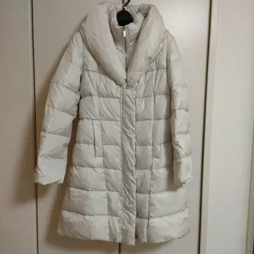 유럽 KOKOO 화이트 다운 자켓 롱 기장 M