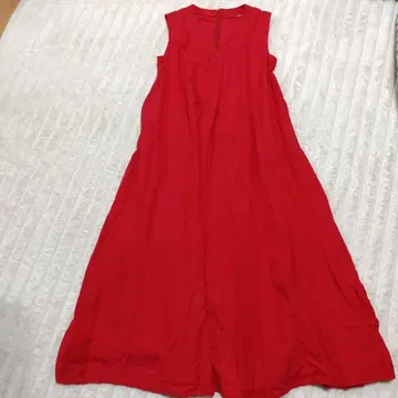 저널 스탠다드 슬리브리스 맥시 원피스 빨간색