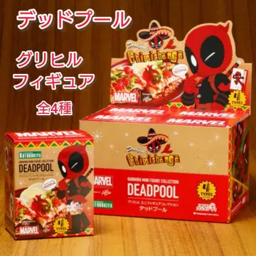 그리힐 미니 피규어 데드풀 트레이딩 카드 & 받침대 포함