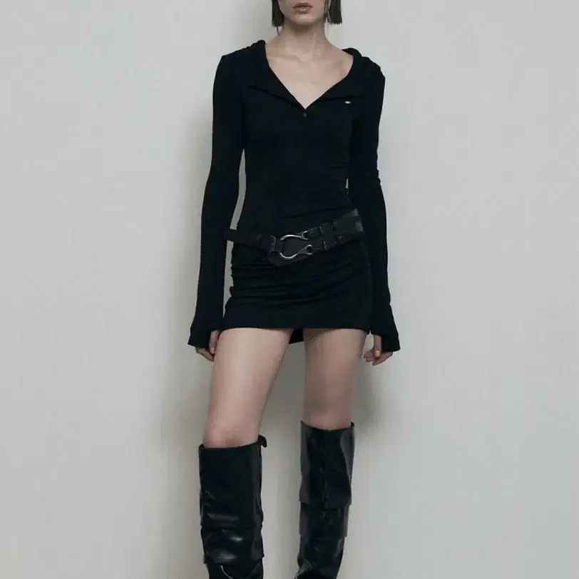 ワンピース bohemseo BOHEMIANSEOUL RUFFLE MINI DRESS Bohemian Seoul Ruffle Mini Black Dress RUFFLE MINI DRESS BL