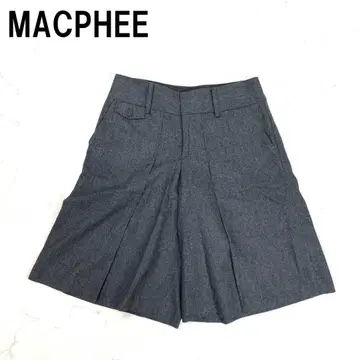 A7487 맥피 큐롯 하프 팬츠 울 안감 있음 그레이 36
