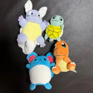 포켓몬 마릴 꼬부기 파이리 제니가메 봉제 인형 세트