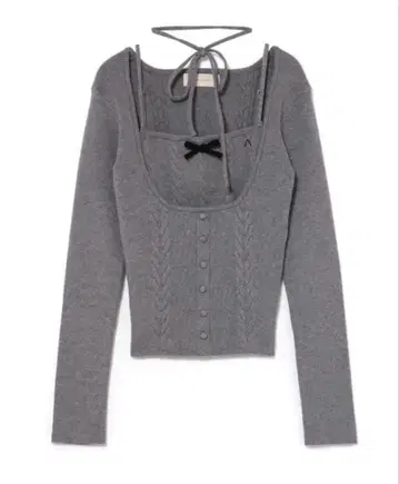 andmary Sharon ribbon tops gray