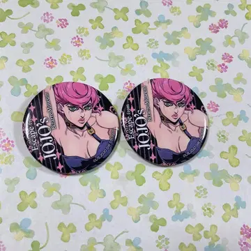 죠죠의 기묘한 모험 황금의 바람 트리쉬 우나 캔뱃지 탈출 2개 세트