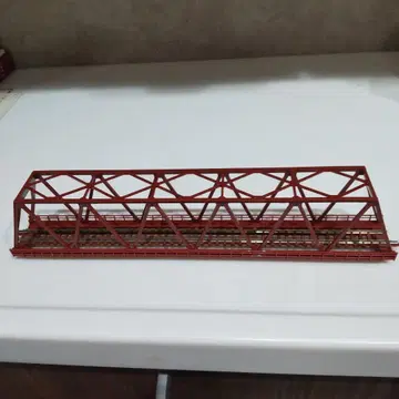 N 게이지 철도 모형용 철교 빨간색