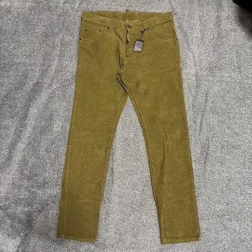 DSQ2 denim 코듀로이 팬츠 올리브 그린