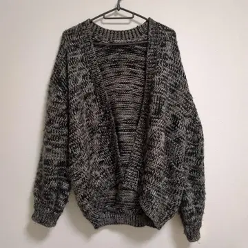 EMODA 볼륨 슬라브 가디건 그레이