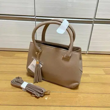 [ 미사용 새상품 ] 2way 숄더 핸드백 프린지 참 포함