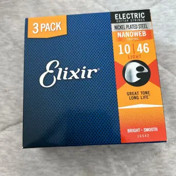 [미사용 새상품] Elixir 일렉 기타 줄 10/46 3팩