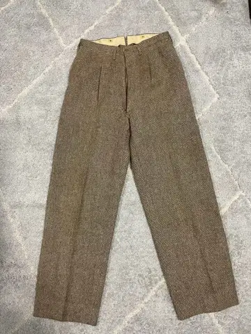 50s~60s 빈티지 브라운 헤링본 트라우저