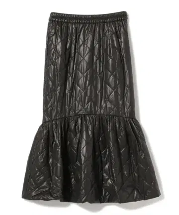 새상품 BEAMS 빔즈 mmts 퀼팅 스커트 블랙 마미타스 맥시