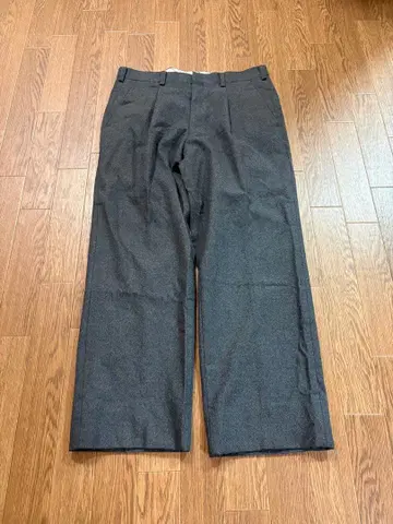 Kaneko pure new 울 100% 그레이 와이드 팬츠