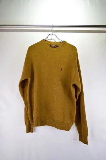 구제 유로 플레인 폴리 울 니트 스웨터 이탈리아제 빈티지