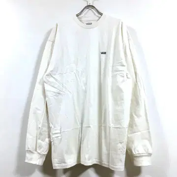 새상품 VANS 반스 긴팔 T셔츠 남성용 내추럴 화이트 L