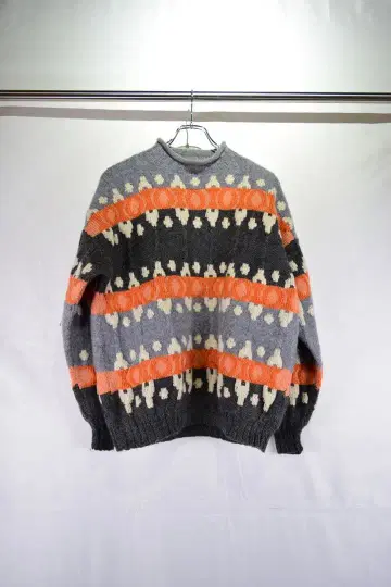 구제 의류 유로 울 디자인 니트 스웨터 유럽 구제 빈티지