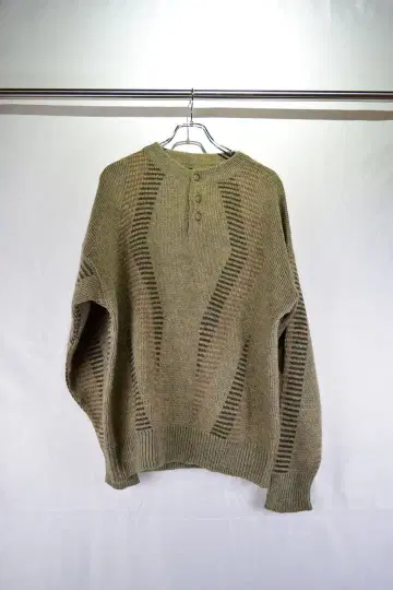 구제 폴리울 디자인 니트 스웨터 유럽 구제 빈티지