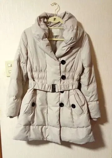 아쿠타 베이지 오샤레 다운 자켓 프리