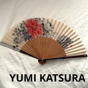 YUMI KATSURA 카츠라 유미 모란 부채 수납 봉투 포함