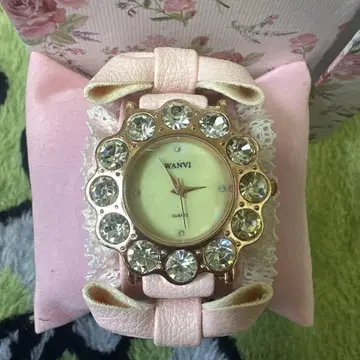 미사용 핑크 캔디 시계