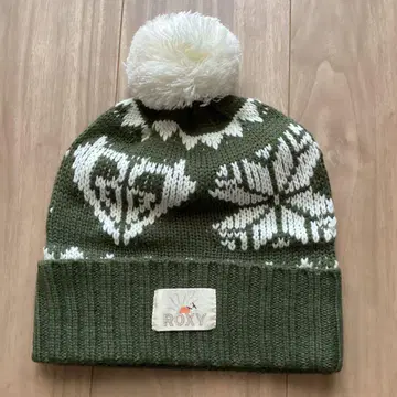 ROXY 니트 모자 카키 올리브 그린