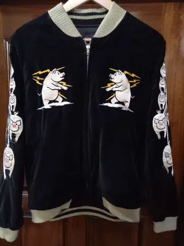 스튜디오 다치산 ALABUTA 벨벳 스카잔 리버서블 L 사이즈