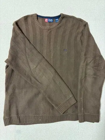 CHAPS 브라운 헤링본 니트