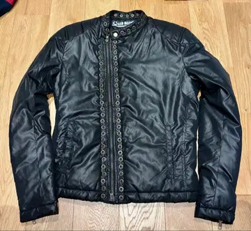 LED RECHWE 블랙 라이더 나일론 패딩 자켓