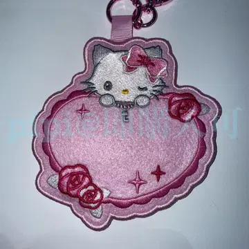 챠미키티 와펜 데코 키링 네임 홀더 산리오 하라주쿠