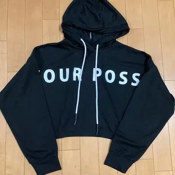 새상품급 애드엘름 AddElm 숏 기장 크롭 후드티 M