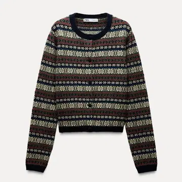 새상품 미사용 택 없음 ZARA 페어아일 가디건