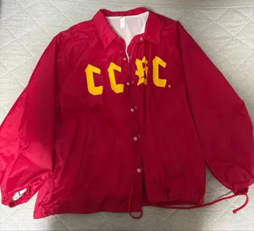 빨간색 나일론 자켓 XL CCRC