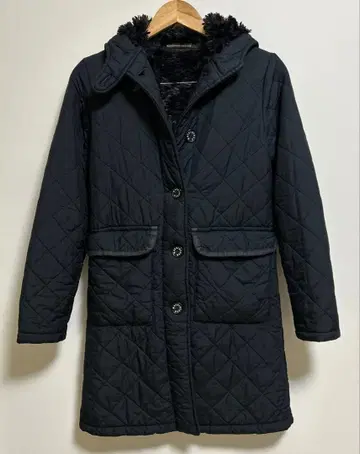 매킨토시 Macintosh 보아 안감 퀼팅 코트