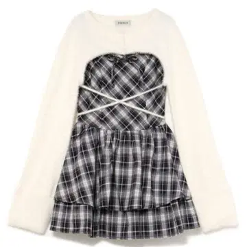 BUBBLES 버블스 오픈 넥 개더 원피스