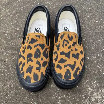 반스볼트 반스 레오파드 캔버스 스웨이드 슬립온 신발