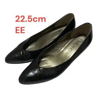 MILANO 밀라노 블랙 펌프스 22.5cm EE 사이즈
